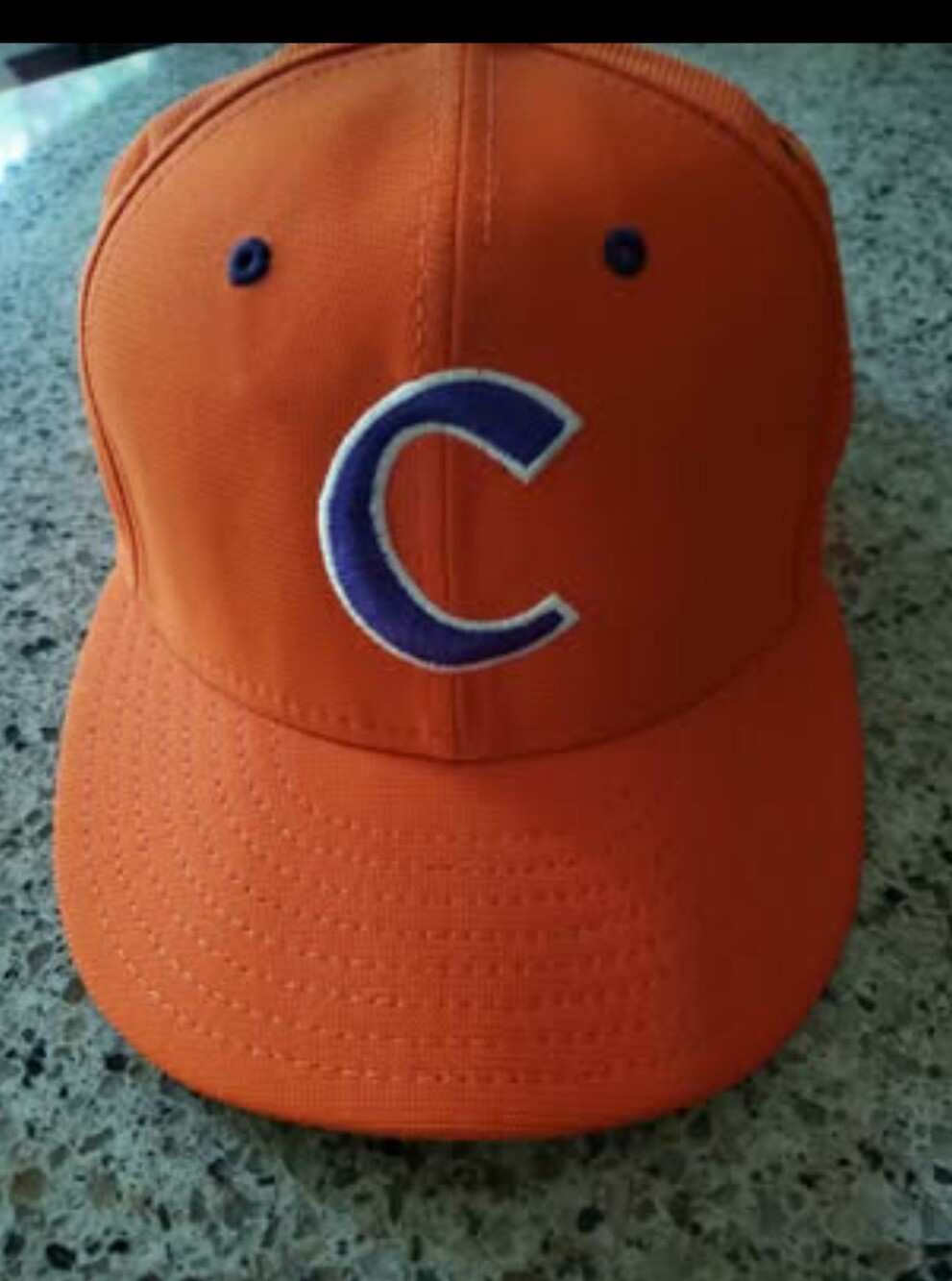 Clemson Omaha New Era 59Fifty Fitted Baseball Cap Sz 7 7/8 - Low Profile EUC